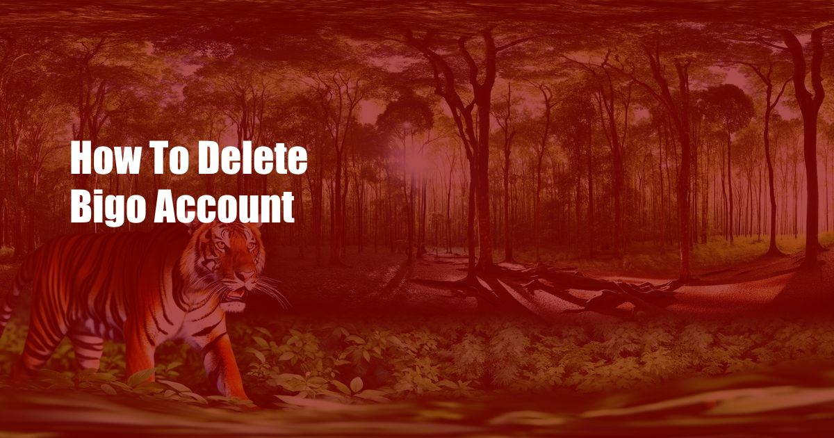 How To Delete Bigo Account