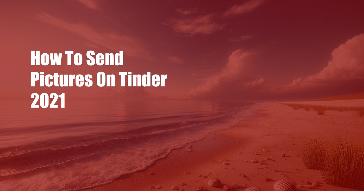 How To Send Pictures On Tinder 2021