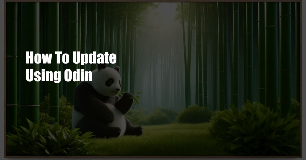 How To Update Using Odin