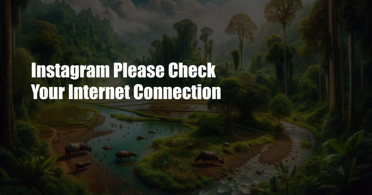 Instagram Please Check Your Internet Connection